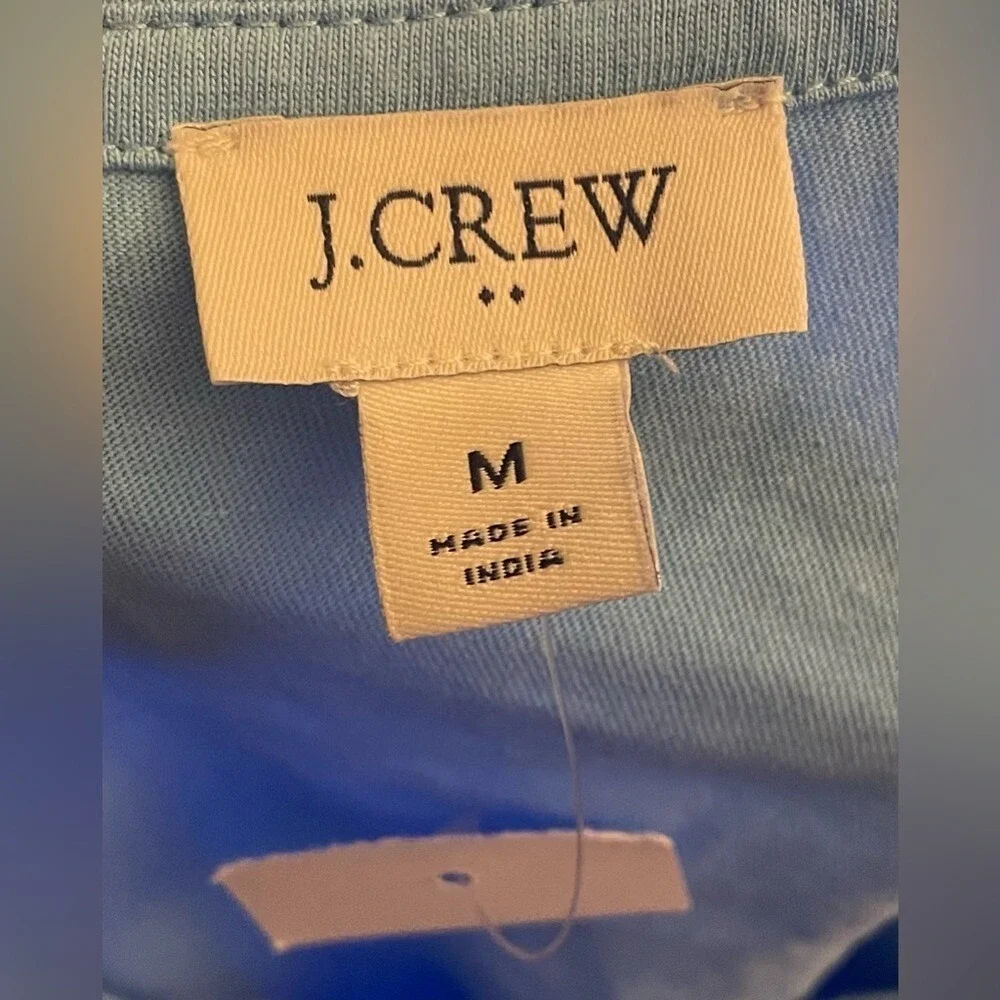 J.Crew- Baby blue Ruffled Sleeveless Blouse Size M‎
